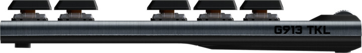 Tastierë Logitech G915 TKL Lightspeed, GL Clicky, US, e zezë