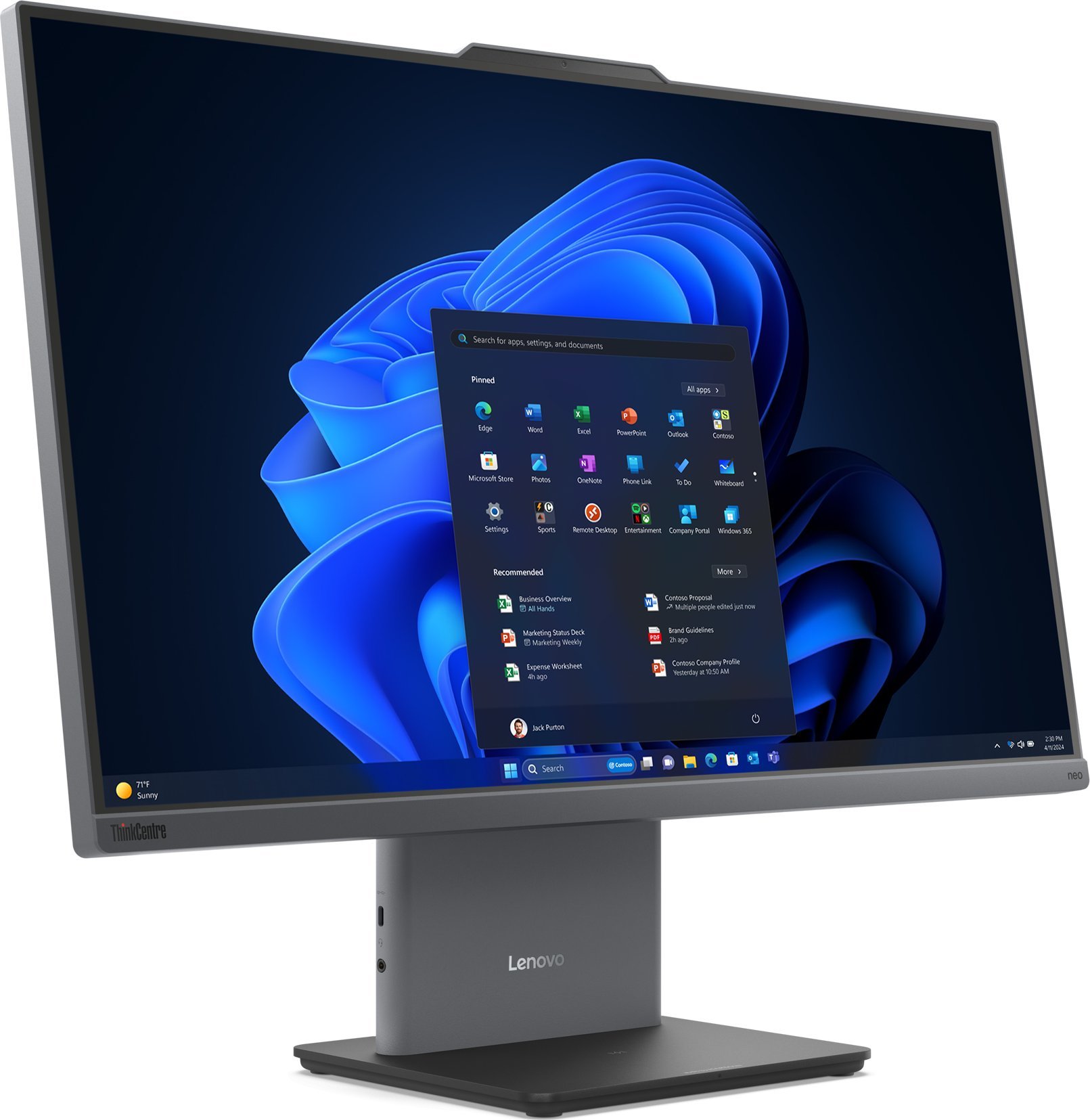 Компјутер All in One Lenovo ThinkCentre Neo 50A G5, Intel Core i7 13620H, 16GB RAM, црн