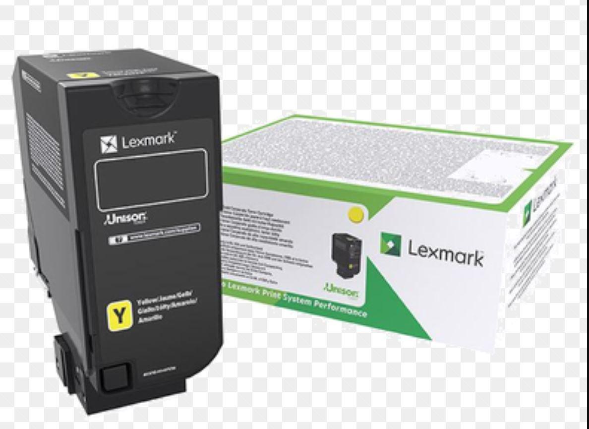 Toneri Lexmark 74C2HYE, rendiment i lartë, i verdhë