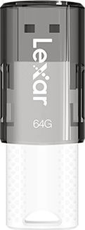 USB Lexar JumpDrive S60, 64GB, USB 2.0, i bardhë