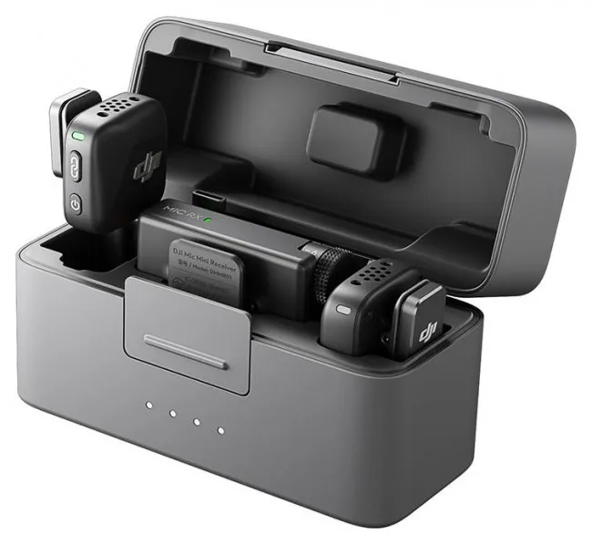 Sistem mikrofoni DJI Mic Mini (2TX+1RX + kuti karikimi)