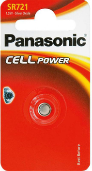 Bateri Panasonic SR-721EL/1B, 1.55V