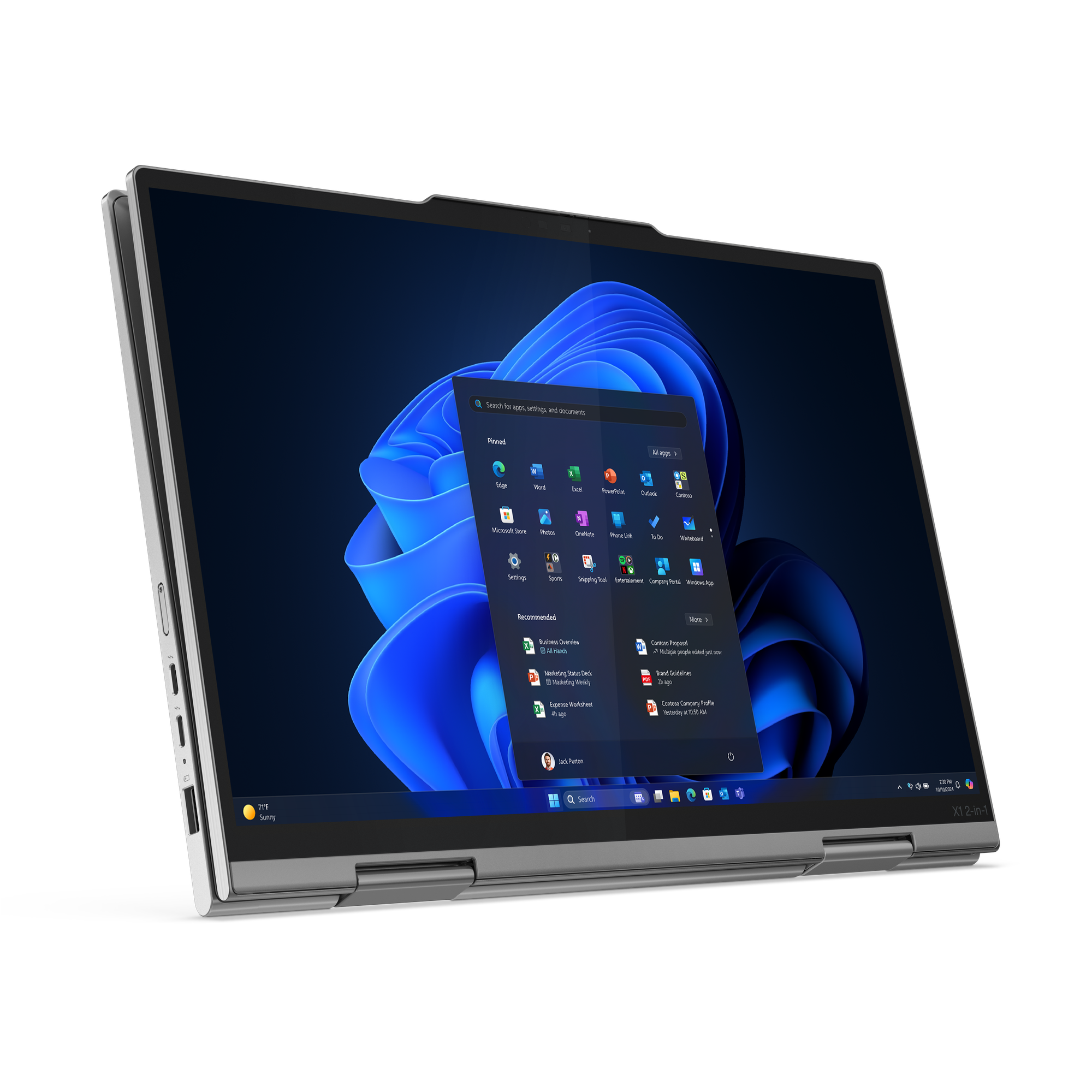 Laptop Lenovo ThinkPad X1 2 in 1 Gen 10, 14" WUXGA Touch, Intel Core Ultra 7, 32GB RAM, 2TB SSD, i zi