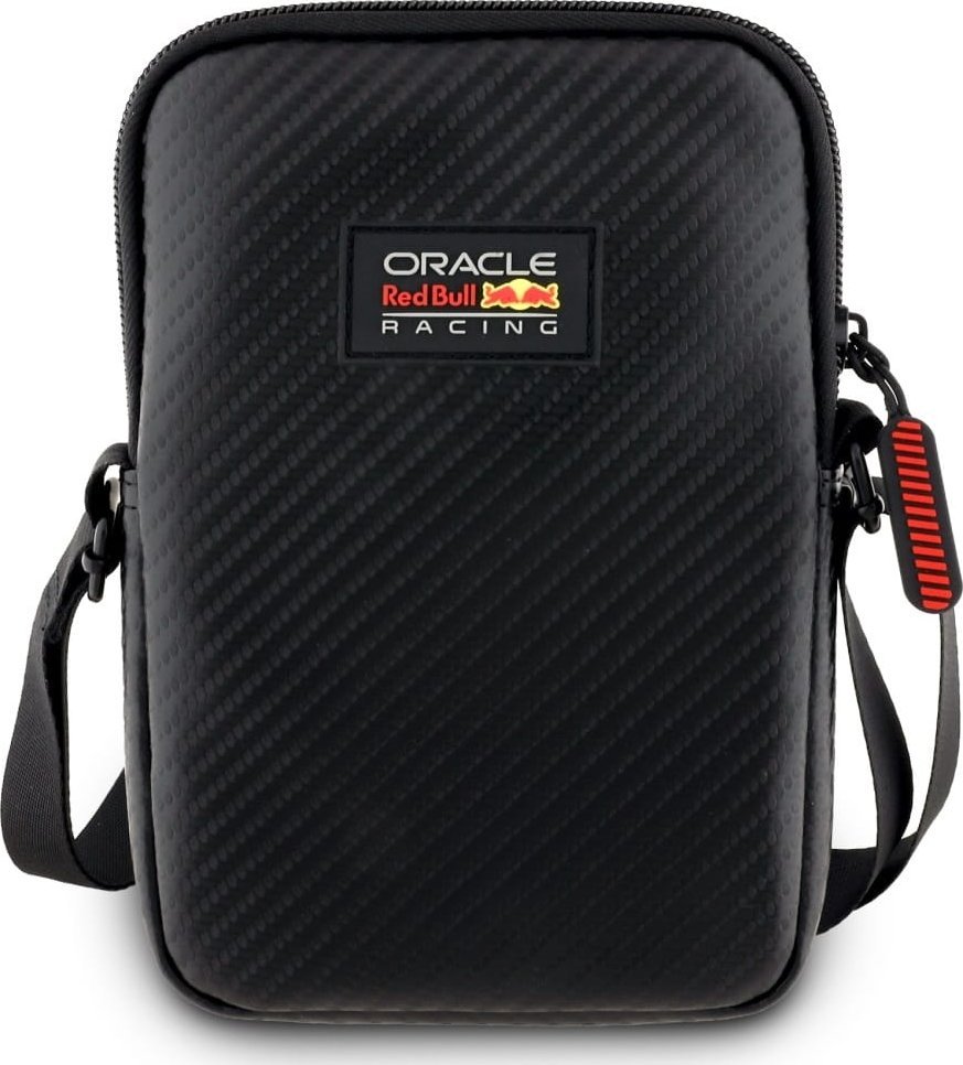 Çantë telefoni Red Bull Phone Bag Carbon Patch, PU, e zezë