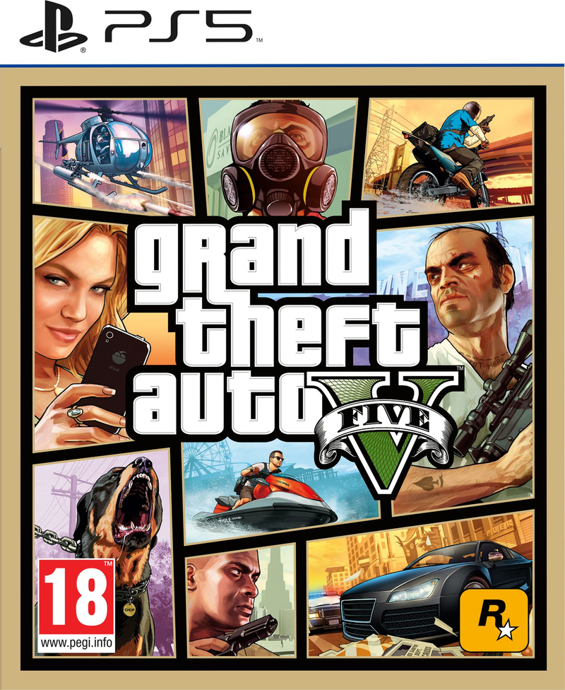 Loja PS5 Rockstar Games Grand Theft Auto V, Blu ray disk