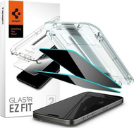 Xham mbrojtës Spigen Ez Fit, iPhone 15 Pro, privatësi, set 2 copë, transparent