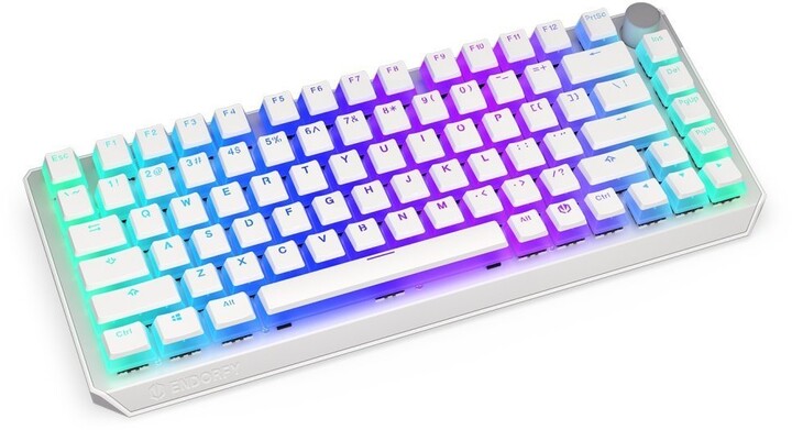 Tastierë Endorfy Thock 75% Wireless Pudding, TKL, Kailh Red, e bardhë, US