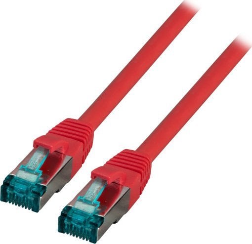 Kabllo rrjeti RJ45 EFB Elektronik Cat.6A, S/FTP, 1m, e kuqe