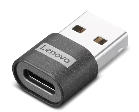 Adapter Lenovo USB C në USB A, plug and play, i zi