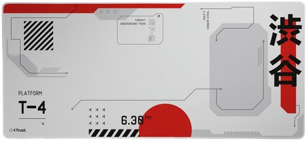 Mousepad Trust GXT 759 XXL Japan 25717, sipërfaqe e madhe, motiv japonez, e bardhë