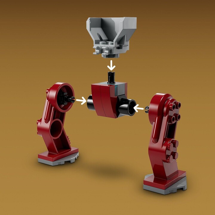 Set LEGO® Marvel 76263 Iron Man Hulkbuster Vs. Thanos, 66 pjesë