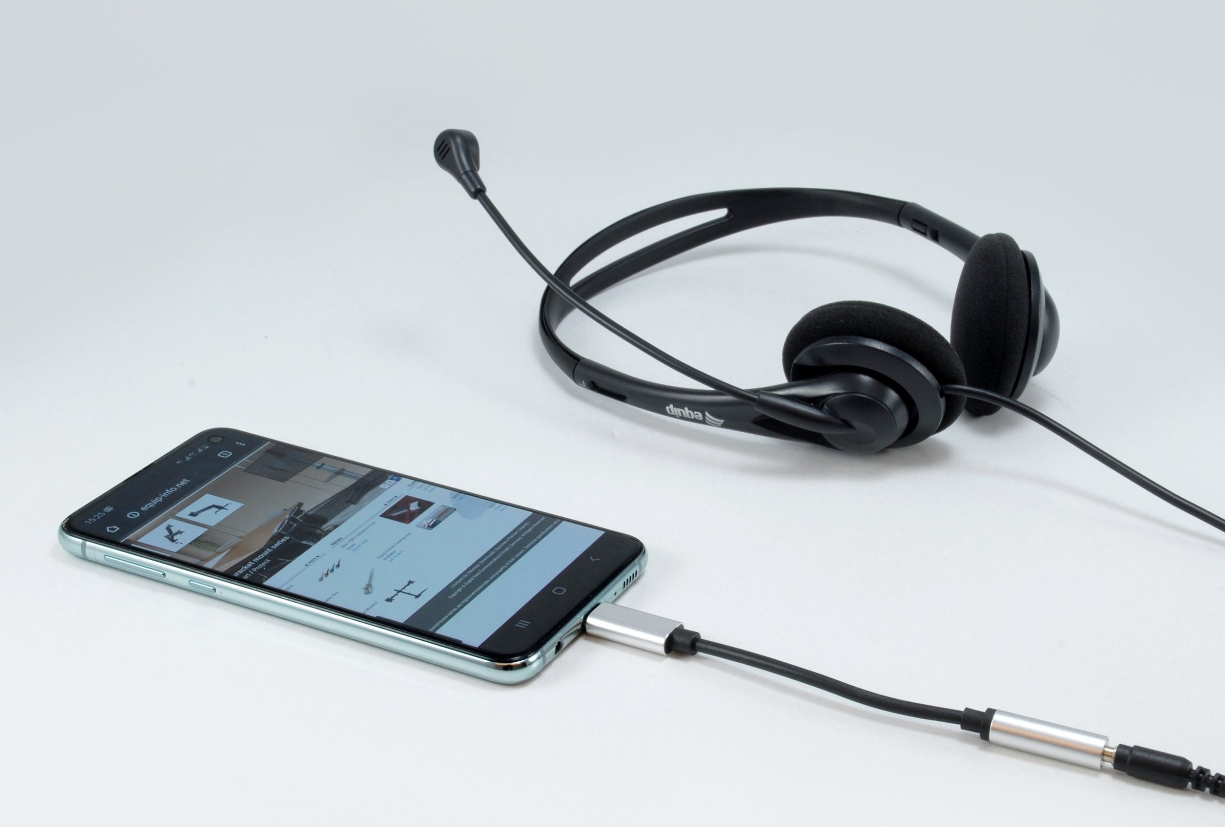 Adapter audio Equip 133474, USB-C në 3.5 mm, i zi argjendtë