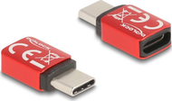 Адаптер USB Delock 60689, USB-C во USB-C, 240W, црвен