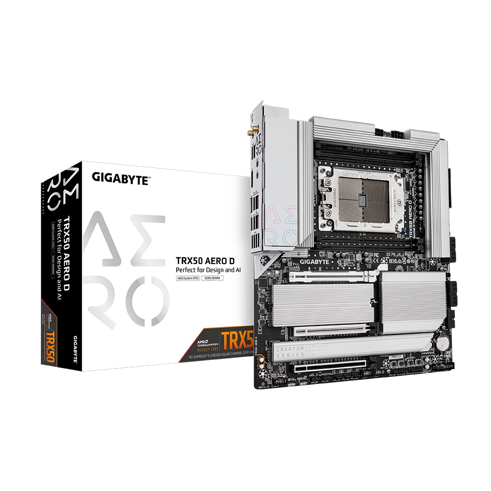 Pllakë amë Gigabyte TRX50 AERO D, E-ATX, sTR5, DDR5, e zezë