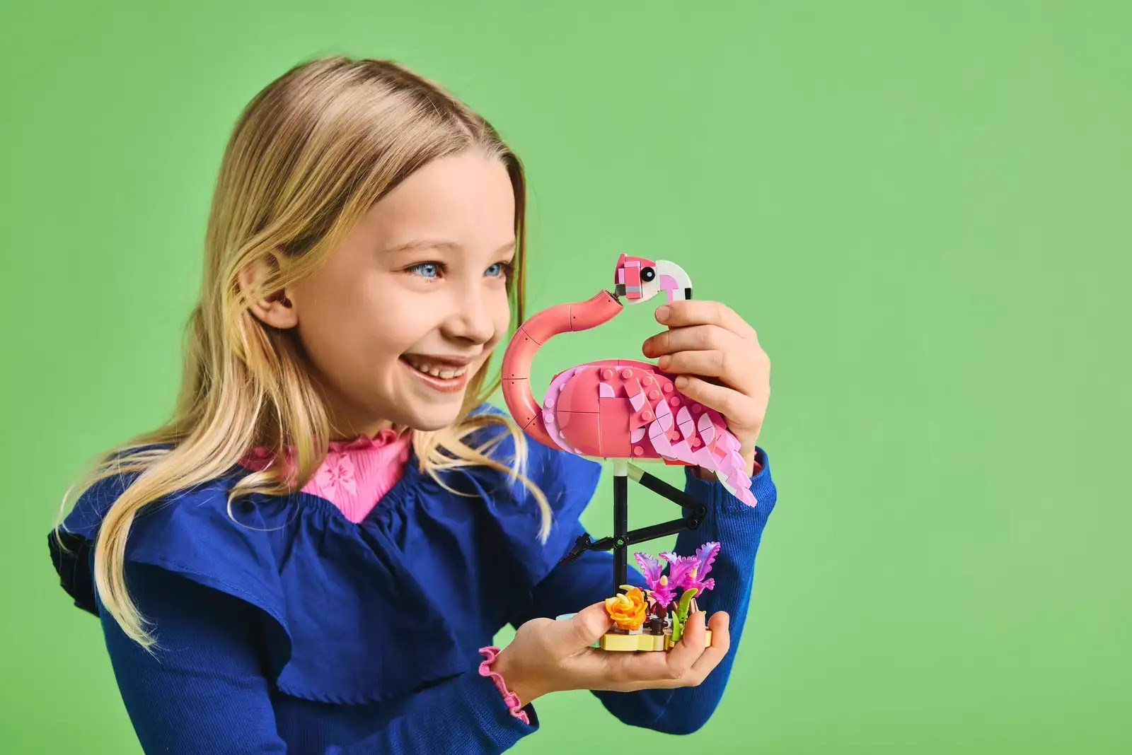 Set LEGO Creator Wild Animals Pink Flamingo 31170, 3 në 1, për fëmijë