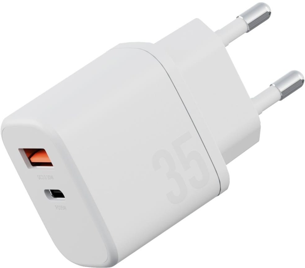 Karikues muri Energea Bazic Goport Velox Kit, 35W GaN, 1xUSB C 1xUSB A, i bardhë