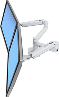 Krah monitori Ergotron LX Series 45-491-216, deri 27", montim në tavolinë, i bardhë