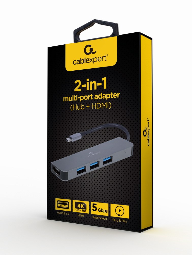 [OUTLET] Përshtatës Gembird A-CM-COMBO2-01 USB Type-C 2-in-1