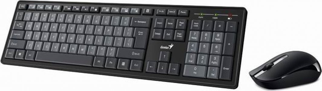 Set tastierë dhe maus Genius Smart KM-8200, Wireless, Optik, e zezë