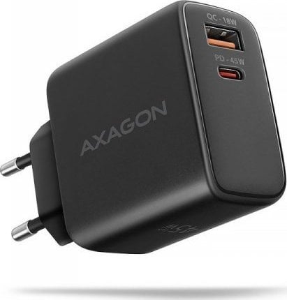 Karikues Axagon ACU-PQ45, 45W, 2 porta USB QC PD, i zi