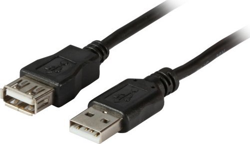 Kabllo USB EFB K5248SW.5V2, USB A në USB A, 5 m, e zezë