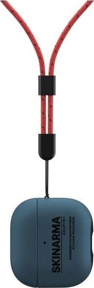 Mbulesë për kufje Apple AirPods 4 Skinarma Spunk, me rrip dore, blu