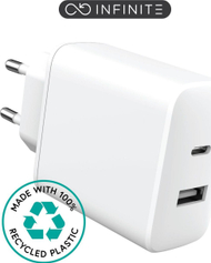 Karikues elektrik ESTUFF ES637031, Fast Charging, për smartphone, i bardhë