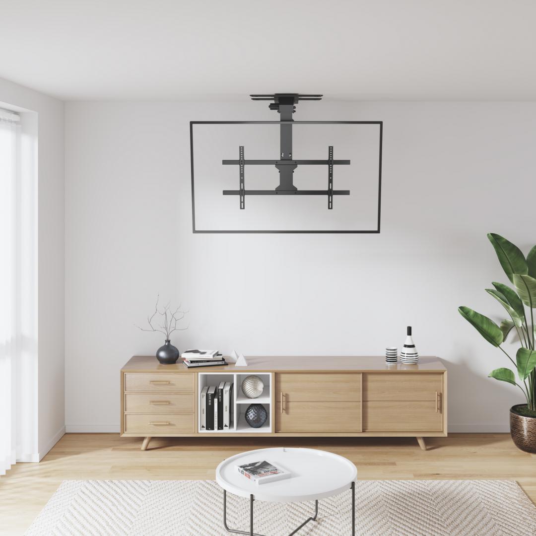 Mbajtëse motorike TV Serioux, 43"-86", 45kg, e zezë