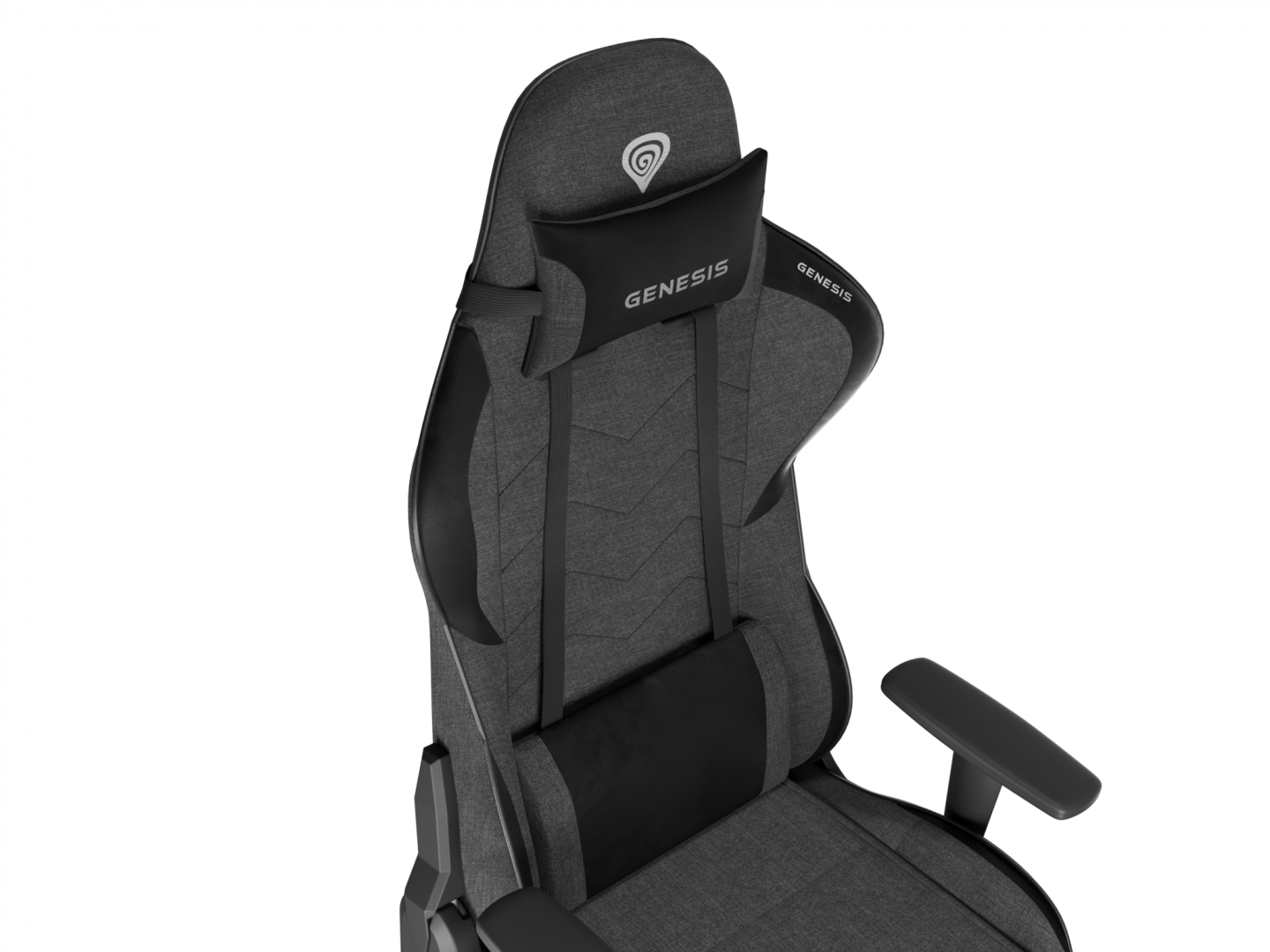 Karrige gaming Genesis Nitro 550 G2, ergonomike, pëlhurë, gri