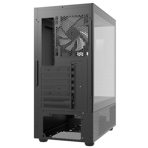 Kullë kompjuteri Invader X Mini Black, mid tower gaming, mbështet GPU 330mm, e zezë