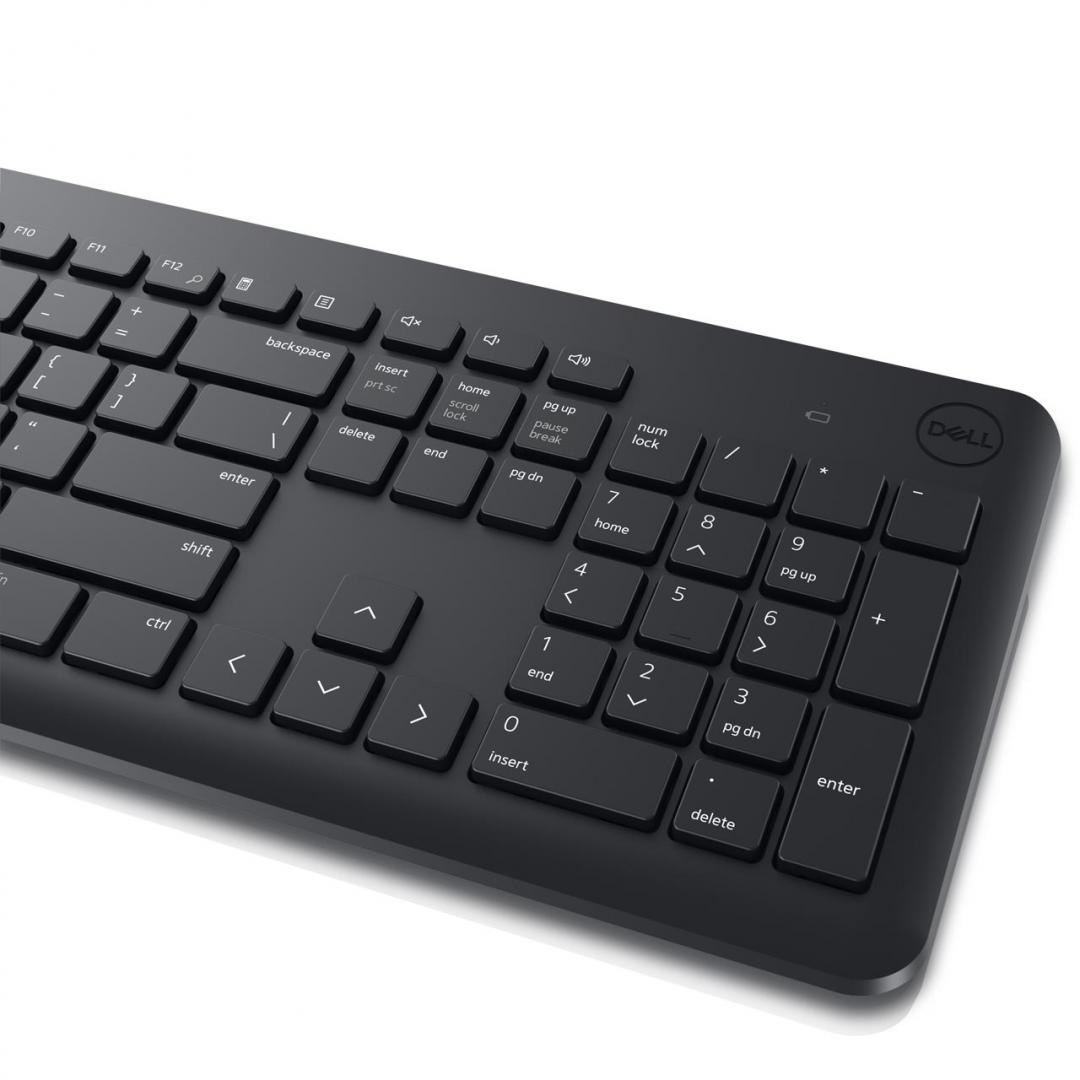 Set tastierë dhe maus wireless Dell KM3322W, layout rumun QWERTZ, i zi