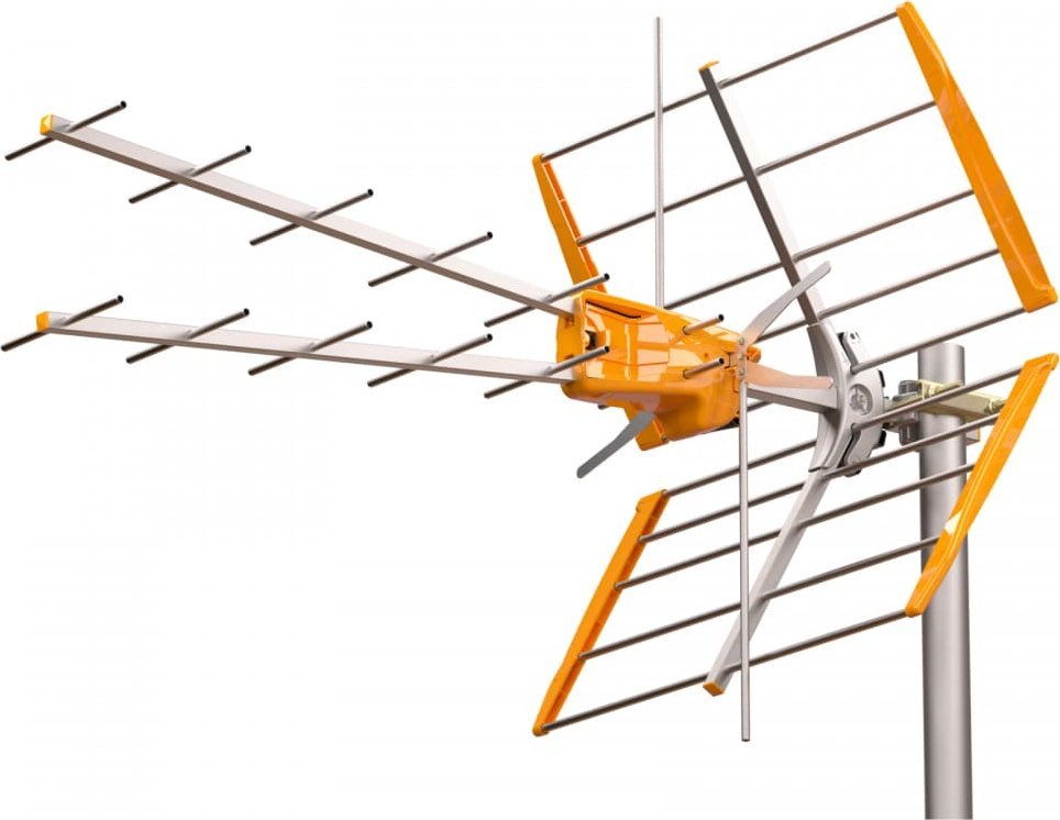 Антена ТV Televes V+ MIX Active, DVB T2, LTE 700, бела