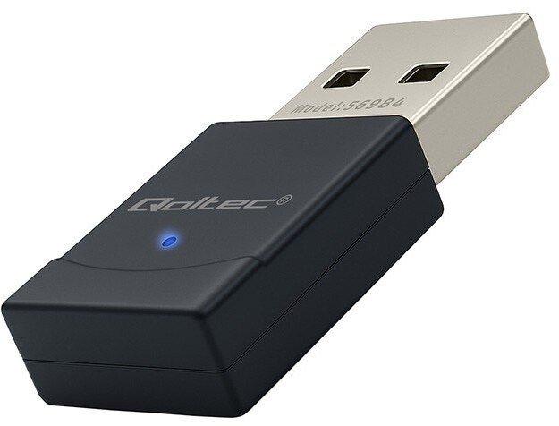 Adaptër WiFi Qoltec Wireless Mini, WiFi 6 AX, 900Mbps, Bluetooth 5.4