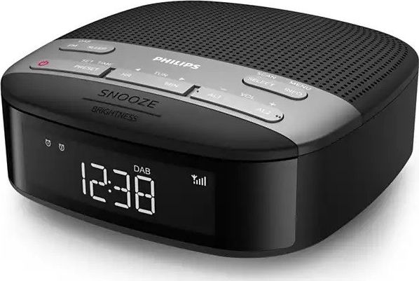Radio alarm Philips TAR3505/12, DAB+, FM, e zezë