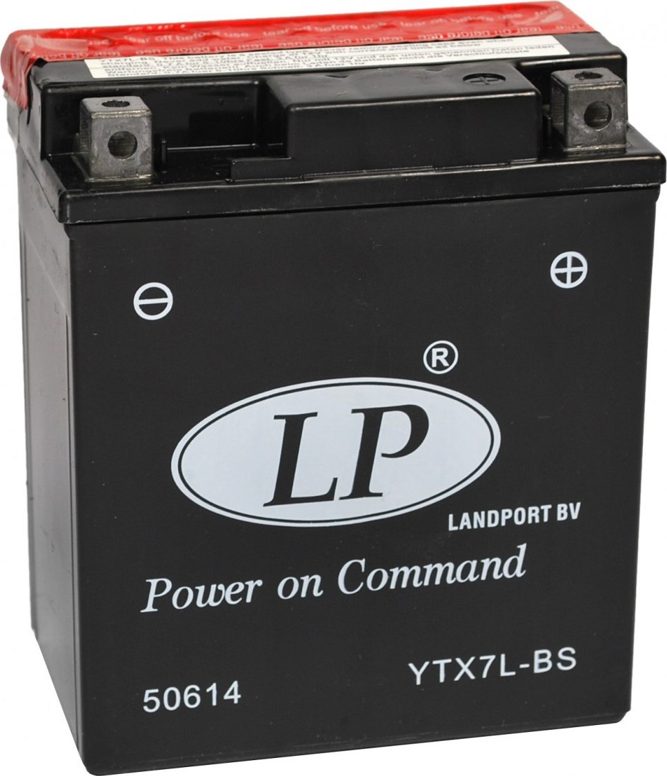 Bateri skuter Landport YTX-7-LBS AGM, me acid, 12V