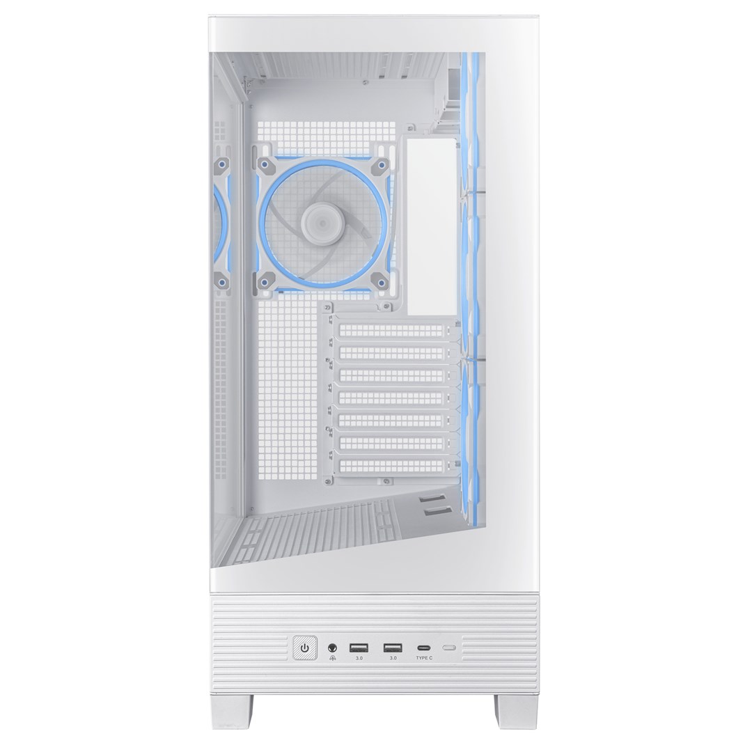 Kuti PC gaming ASUS A31 PLUS TG, mid tower, ARGB, e bardhë