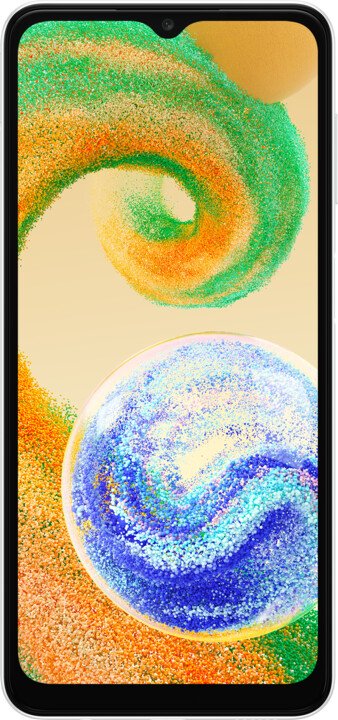 Celular Samsung Galaxy A04s, 6.5", HD+, 3GB RAM, 32GB, i bardhë
