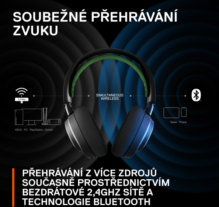 Kufje SteelSeries Arctis Nova 7X, të zeza