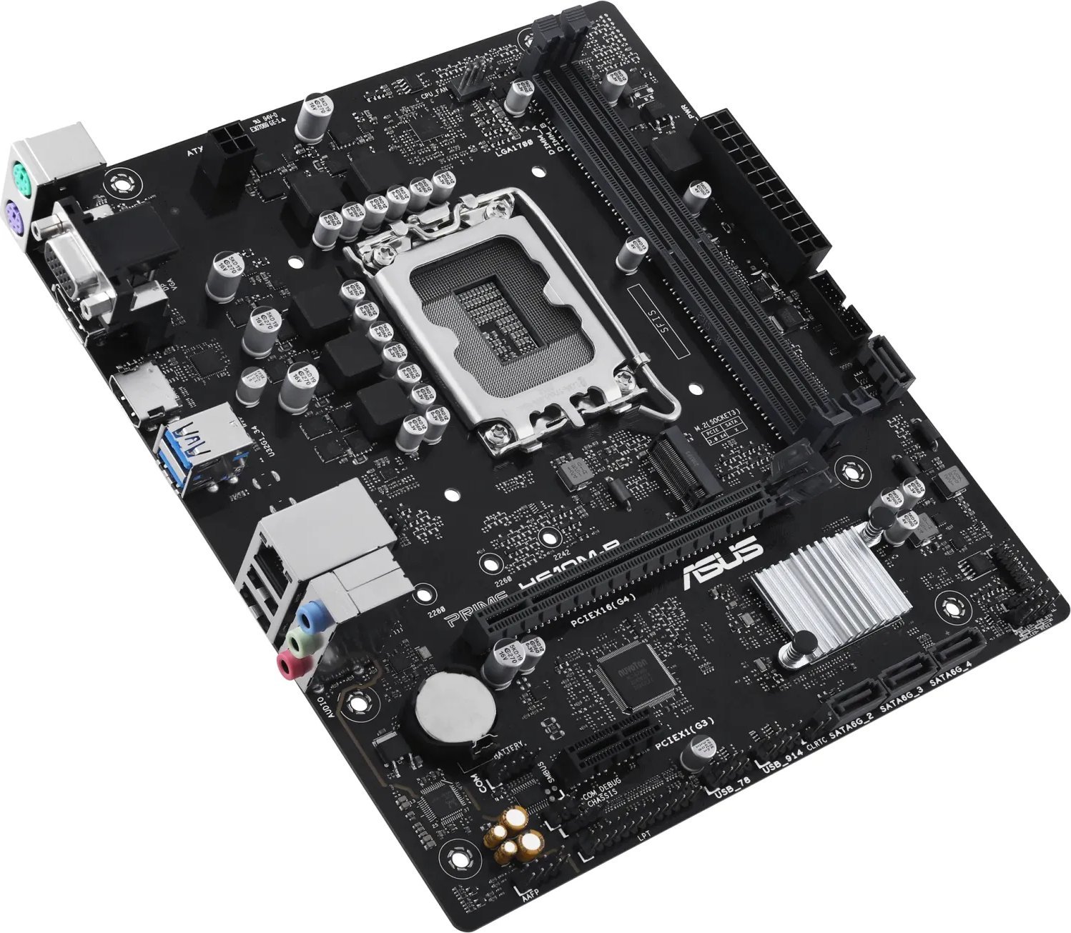 Pllakë amë ASUS PRIME H610M-R-SI, LGA 1700, mATX, DDR5