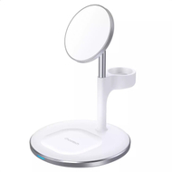 Mbajtëse telefoni X05, karikim wireless Qi 15W, për grilën e ajrit, e zezë
