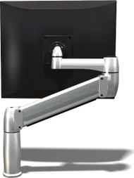 Krah monitori Bakker Elkhuizen Space Single, 3-8kg, montim me clamp, i zi