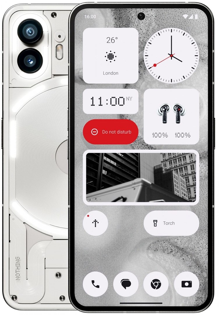 Celular NOTHING PHONE 2, 12/256GB 5G, i bardhë