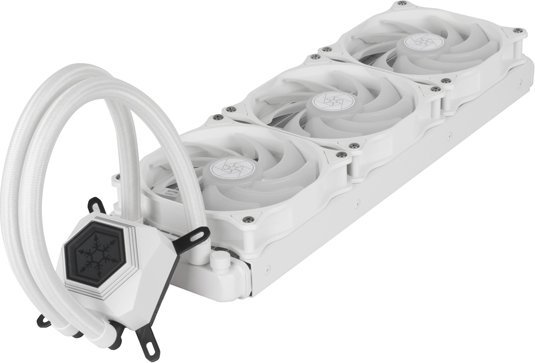 Ftohës ujor CPU SilverStone PF360W ARGB V2, radiator 360 mm, 3 ventilatorë 120 mm, i bardhë