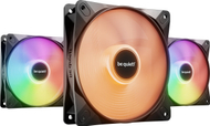 Кулер вентилатори Be Quiet! Light Wings LX, 120mm PWM, ARGB, сет 3 парчиња, црни