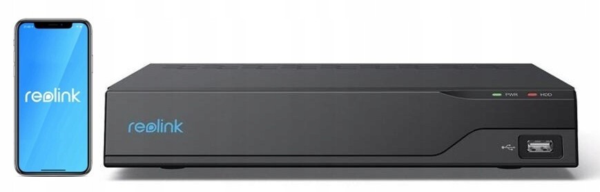 Regjistrues IP Reolink NVS4, 4 kanale, PoE dhe WiFi, 1x SATA