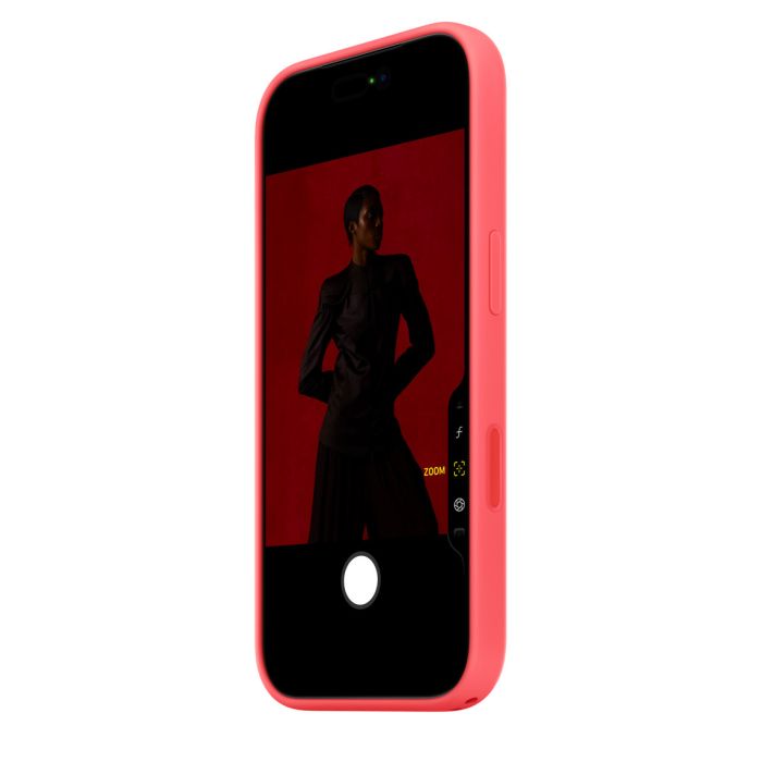 Apple iPhone 17 Pro Silicone Case with MagSafe, Bright Guava (SEASONAL)
