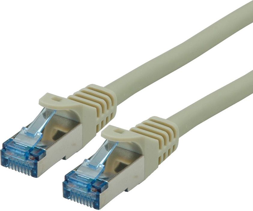 Kabllo rrjeti Roline Patchcord SFTP Cat.6A, 1m, gri