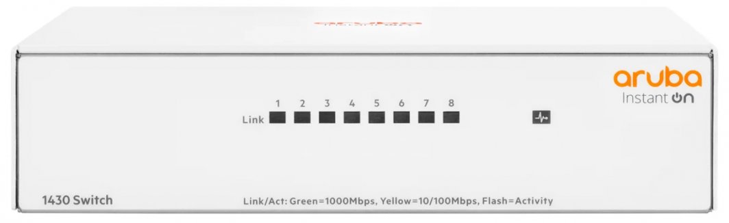 Switch HP Aruba Instant On 1430 8G, 8 porte, Gigabit Ethernet, i zi