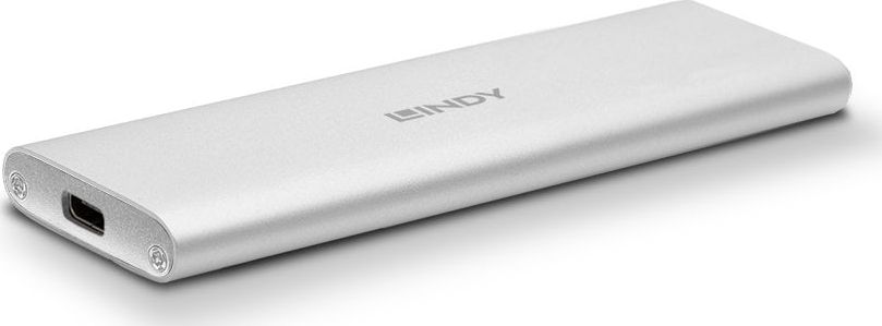 Kuti eksterne për SSD Lindy M.2 SATA Enclosure 43332, USB C 3.2 Gen 2, alumini, e zezë
