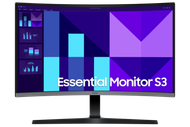Monitor i lakuar LED Samsung Essential S3 LS27D392GAUXEN, 27", FHD 100 Hz, i zi